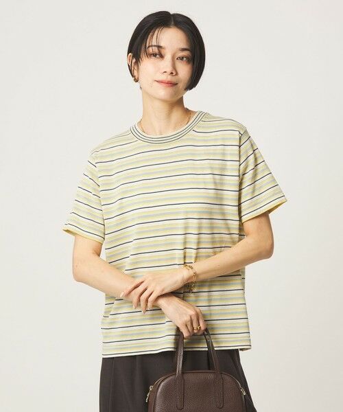 green label relaxing / グリーンレーベル リラクシング ニット・セーター | ＜RYE TENDER＞ボーダー ニット Tシャツ | 詳細1