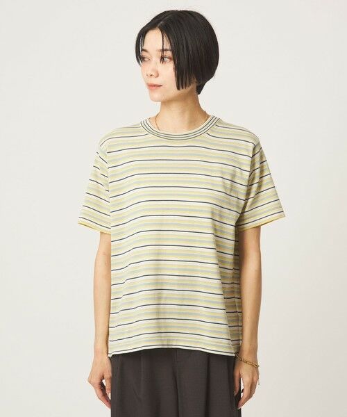 green label relaxing / グリーンレーベル リラクシング ニット・セーター | ＜RYE TENDER＞ボーダー ニット Tシャツ | 詳細4