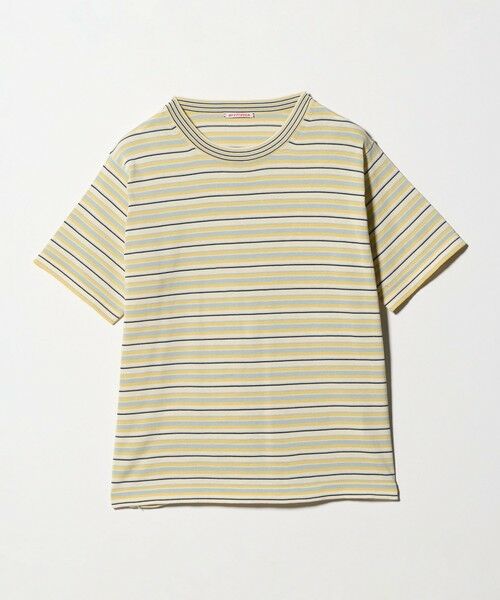 green label relaxing / グリーンレーベル リラクシング ニット・セーター | ＜RYETENDER＞ボーダー ニット Tシャツ（BEIGE）