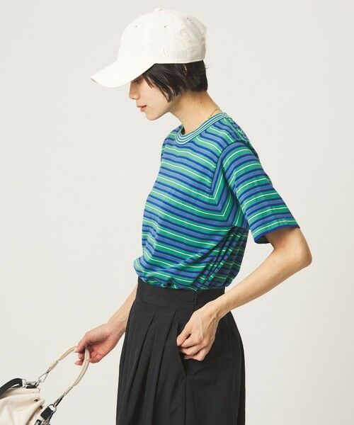 green label relaxing / グリーンレーベル リラクシング ニット・セーター | ＜RYE TENDER＞ボーダー ニット Tシャツ | 詳細11