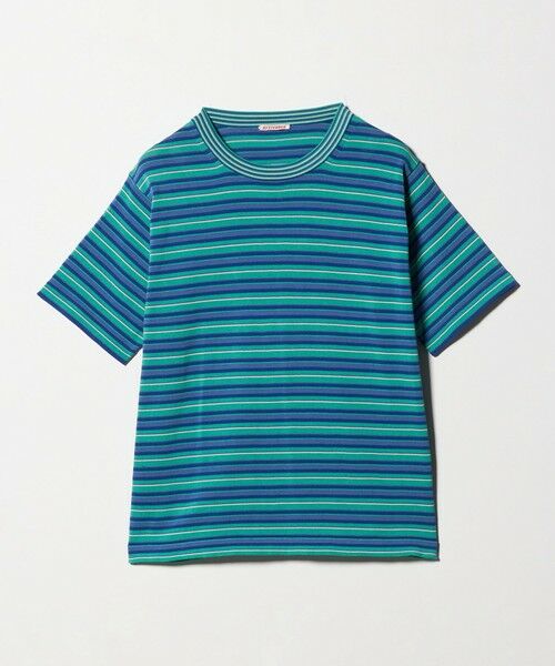 green label relaxing / グリーンレーベル リラクシング ニット・セーター | ＜RYETENDER＞ボーダー ニット Tシャツ（COBALT）