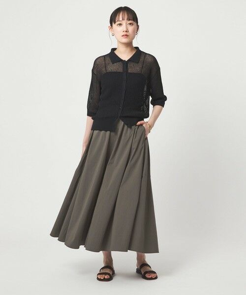 green label relaxing / グリーンレーベル リラクシング ロング・マキシ丈スカート | WONDER CLOTH ボリューム スカート マシンウォッシャブル ストレッチ 接触冷感 吸水速乾 | 詳細2