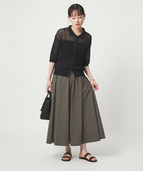 green label relaxing / グリーンレーベル リラクシング ロング・マキシ丈スカート | WONDER CLOTH ボリューム スカート マシンウォッシャブル ストレッチ 接触冷感 吸水速乾 | 詳細3