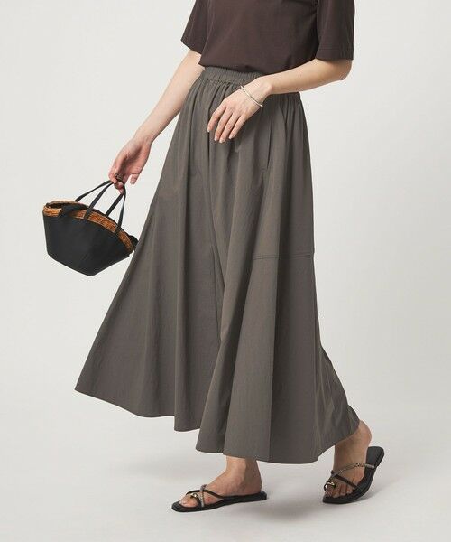 green label relaxing / グリーンレーベル リラクシング ロング・マキシ丈スカート | WONDER CLOTH ボリューム スカート マシンウォッシャブル ストレッチ 接触冷感 吸水速乾 | 詳細5
