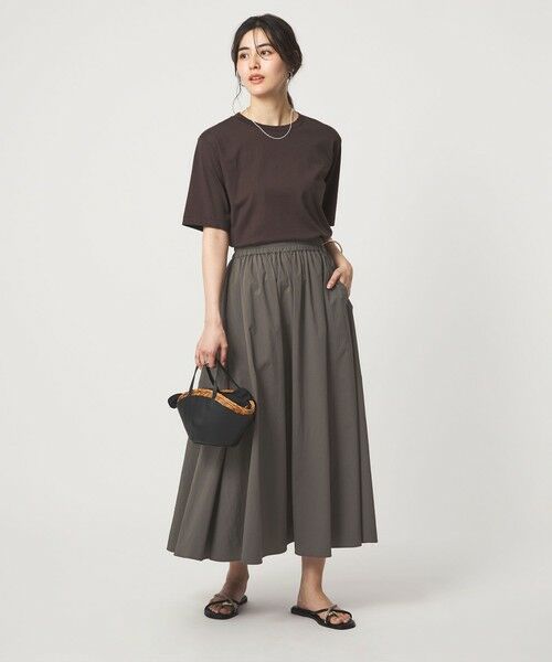 green label relaxing / グリーンレーベル リラクシング ロング・マキシ丈スカート | WONDER CLOTH ボリューム スカート マシンウォッシャブル ストレッチ 接触冷感 吸水速乾 | 詳細6