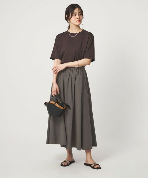 green label relaxing / グリーンレーベル リラクシング ロング・マキシ丈スカート | WONDER CLOTH ボリューム スカート マシンウォッシャブル ストレッチ 接触冷感 吸水速乾 | 詳細7