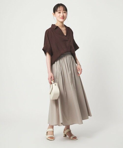 green label relaxing / グリーンレーベル リラクシング ロング・マキシ丈スカート | WONDER CLOTH ボリューム スカート マシンウォッシャブル ストレッチ 接触冷感 吸水速乾 | 詳細20