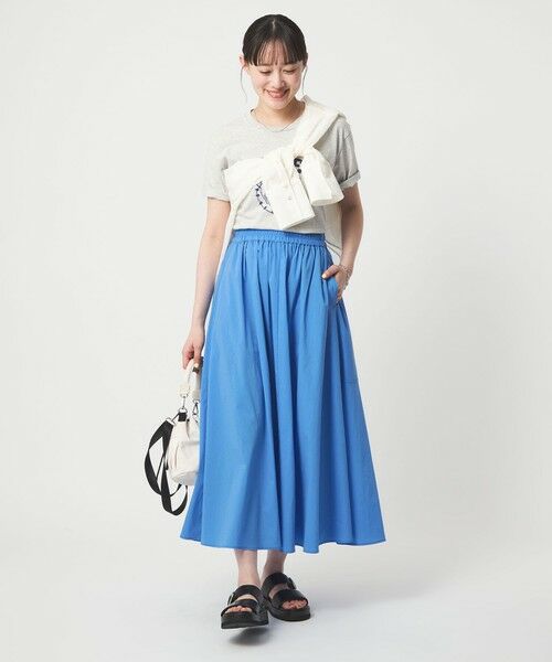 green label relaxing / グリーンレーベル リラクシング ロング・マキシ丈スカート | WONDER CLOTH ボリューム スカート マシンウォッシャブル ストレッチ 接触冷感 吸水速乾 | 詳細22