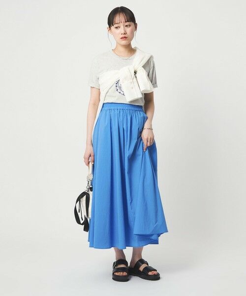 green label relaxing / グリーンレーベル リラクシング ロング・マキシ丈スカート | WONDER CLOTH ボリューム スカート マシンウォッシャブル ストレッチ 接触冷感 吸水速乾 | 詳細23