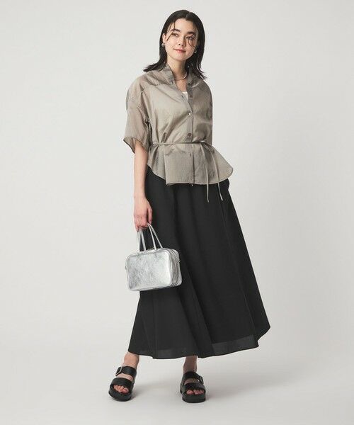 green label relaxing / グリーンレーベル リラクシング ロング・マキシ丈スカート | 【結論シリーズ】ドライクロス フレアスカート［size SHORT/TALLあり］ | 詳細5