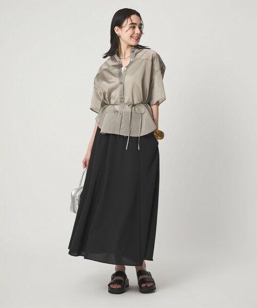 green label relaxing / グリーンレーベル リラクシング ロング・マキシ丈スカート | 【結論シリーズ】ドライクロス フレアスカート［size SHORT/TALLあり］ | 詳細6