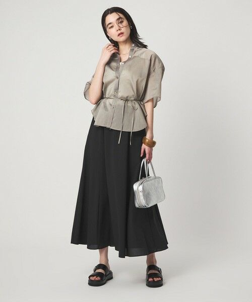 green label relaxing / グリーンレーベル リラクシング ロング・マキシ丈スカート | 【結論シリーズ】ドライクロス フレアスカート［size SHORT/TALLあり］ | 詳細7