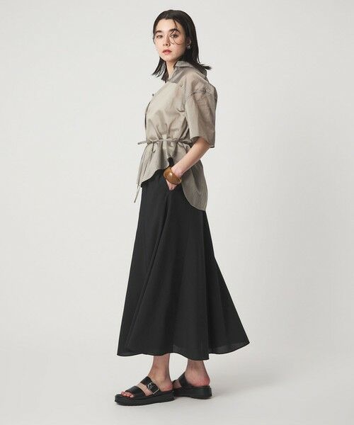 green label relaxing / グリーンレーベル リラクシング ロング・マキシ丈スカート | 【結論シリーズ】ドライクロス フレアスカート［size SHORT/TALLあり］ | 詳細8