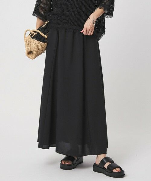 green label relaxing / グリーンレーベル リラクシング ロング・マキシ丈スカート | 【結論シリーズ】ドライクロス フレアスカート［size SHORT/TALLあり］ | 詳細9