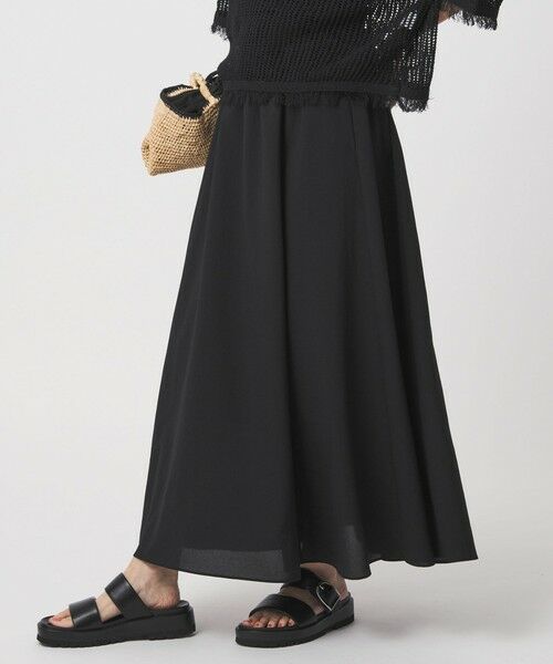 green label relaxing / グリーンレーベル リラクシング ロング・マキシ丈スカート | 【結論シリーズ】ドライクロス フレアスカート［size SHORT/TALLあり］ | 詳細10
