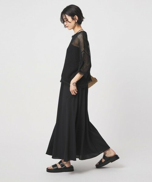 green label relaxing / グリーンレーベル リラクシング ロング・マキシ丈スカート | 【結論シリーズ】ドライクロス フレアスカート［size SHORT/TALLあり］ | 詳細12