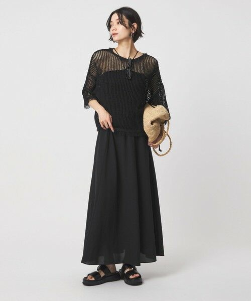 green label relaxing / グリーンレーベル リラクシング ロング・マキシ丈スカート | 【結論シリーズ】ドライクロス フレアスカート［size SHORT/TALLあり］ | 詳細16