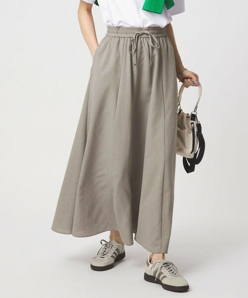 green label relaxing / グリーンレーベル リラクシング ロング・マキシ丈スカート | 【結論シリーズ】ドライクロス フレアスカート［size SHORT/TALLあり］ | 詳細17