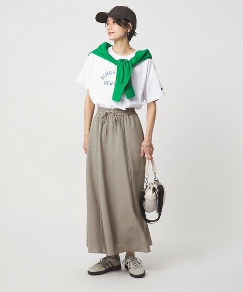 green label relaxing / グリーンレーベル リラクシング ロング・マキシ丈スカート | 【結論シリーズ】ドライクロス フレアスカート［size SHORT/TALLあり］ | 詳細21