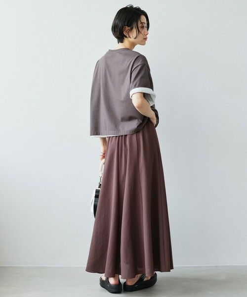 green label relaxing / グリーンレーベル リラクシング ロング・マキシ丈スカート | ［size SHORT/TALLあり］ドライクロス フレアスカート マシンウォッシャブル  通気性 | 詳細17