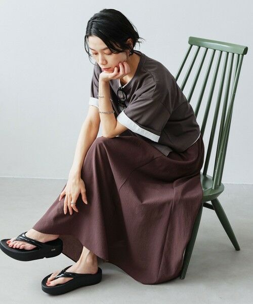 green label relaxing / グリーンレーベル リラクシング ロング・マキシ丈スカート | 【結論シリーズ】ドライクロス フレアスカート［size SHORT/TALLあり］ | 詳細18