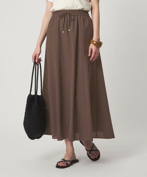 green label relaxing / グリーンレーベル リラクシング ロング・マキシ丈スカート | 【結論シリーズ】ドライクロス フレアスカート［size SHORT/TALLあり］ | 詳細24