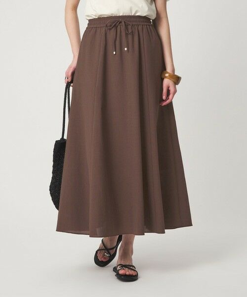 green label relaxing / グリーンレーベル リラクシング ロング・マキシ丈スカート | 【結論シリーズ】ドライクロス フレアスカート［size SHORT/TALLあり］ | 詳細25