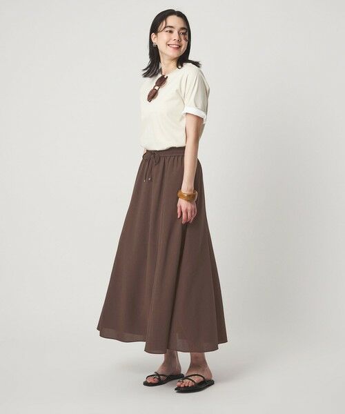 green label relaxing / グリーンレーベル リラクシング ロング・マキシ丈スカート | 【結論シリーズ】ドライクロス フレアスカート［size SHORT/TALLあり］ | 詳細26