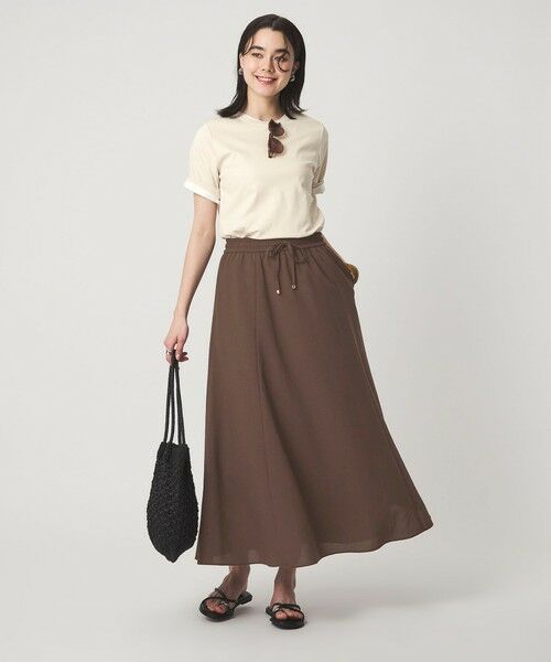 green label relaxing / グリーンレーベル リラクシング ロング・マキシ丈スカート | 【結論シリーズ】ドライクロス フレアスカート［size SHORT/TALLあり］ | 詳細28