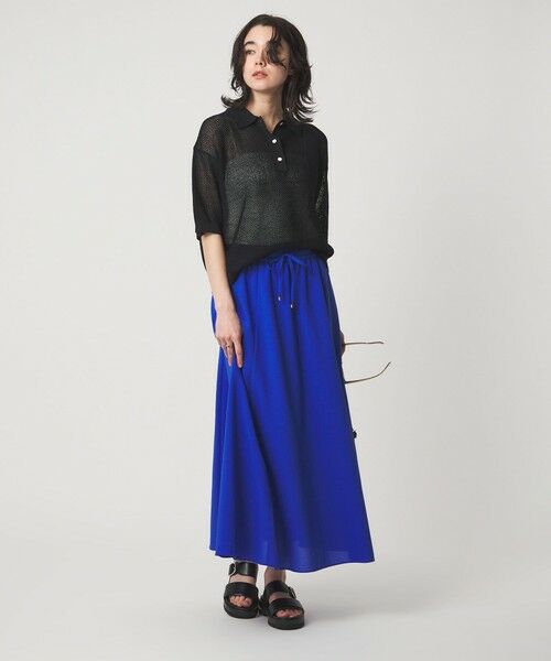 green label relaxing / グリーンレーベル リラクシング ロング・マキシ丈スカート | ［size SHORT/TALLあり］ドライクロス フレアスカート マシンウォッシャブル  通気性 | 詳細30