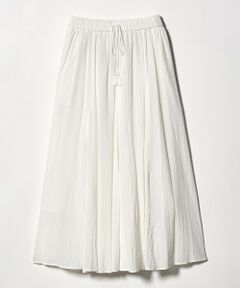 green label relaxing / グリーンレーベル リラクシング ロング・マキシ丈スカート | ボイル パネル フレア スカート