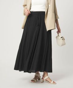 green label relaxing / グリーンレーベル リラクシング ロング・マキシ丈スカート | ボイル パネル フレア スカート