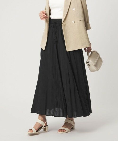 green label relaxing / グリーンレーベル リラクシング ロング・マキシ丈スカート | ボイル パネル フレア スカート | 詳細5