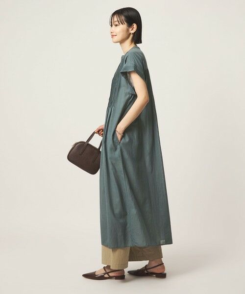 green label relaxing / グリーンレーベル リラクシング ロング・マキシ丈ワンピース | マイクロ ピンタック ワンピース | 詳細7