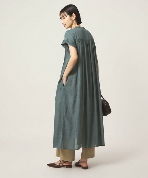 green label relaxing / グリーンレーベル リラクシング ロング・マキシ丈ワンピース | マイクロ ピンタック ワンピース | 詳細8