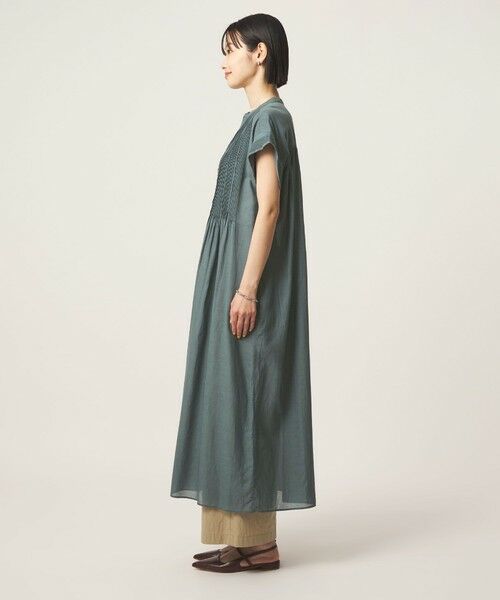 green label relaxing / グリーンレーベル リラクシング ロング・マキシ丈ワンピース | マイクロ ピンタック ワンピース | 詳細10