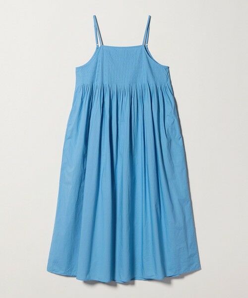 green label relaxing / グリーンレーベル リラクシング ロング・マキシ丈ワンピース | メニータック キャミソール ワンピース（LT.BLUE）