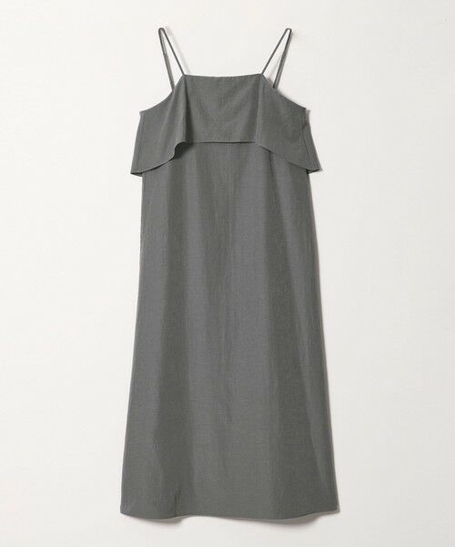 green label relaxing / グリーンレーベル リラクシング ロング・マキシ丈ワンピース | ＜SEASONAL COLLECTION＞シルキーフェード ワンピース（DK.GRAY）