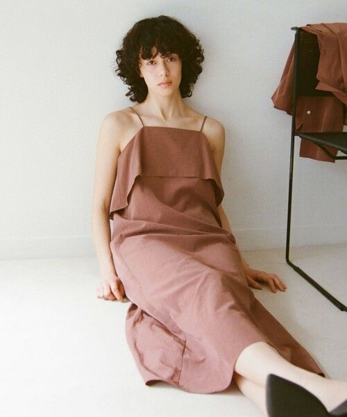 green label relaxing / グリーンレーベル リラクシング ロング・マキシ丈ワンピース | ＜SEASONAL COLLECTION＞シルキーフェード ワンピース（BRICK）