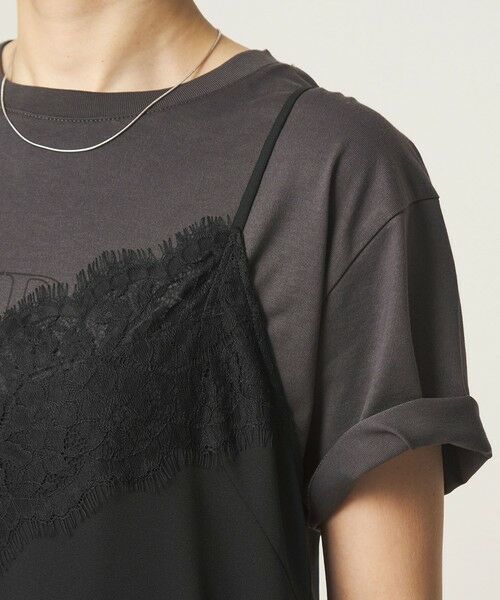 green label relaxing / グリーンレーベル リラクシング ロング・マキシ丈ワンピース | レース Vネック キャミソール ワンピース | 詳細18