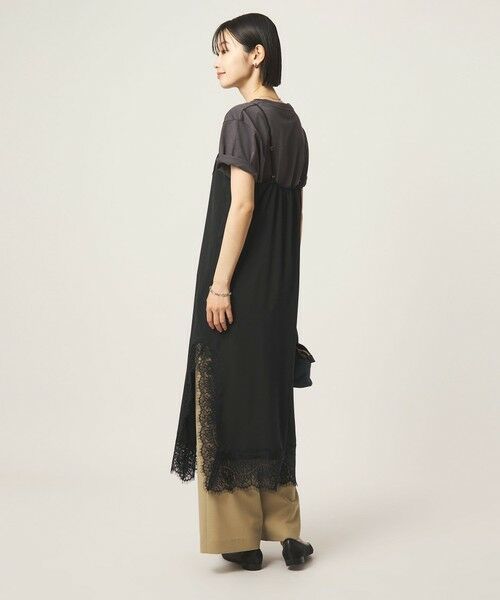 green label relaxing / グリーンレーベル リラクシング ロング・マキシ丈ワンピース | レース Vネック キャミソール ワンピース | 詳細13