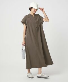 green label relaxing / グリーンレーベル リラクシング ロング・マキシ丈ワンピース | ［size SHORTあり］WONDER CLOTH スキッパー ワンピース
