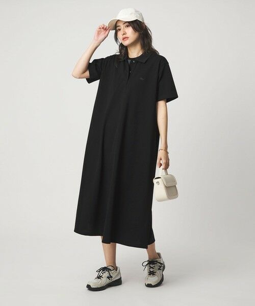 green label relaxing / グリーンレーベル リラクシング ロング・マキシ丈ワンピース | 【別注】＜LACOSTE＞ポロドレス | 詳細4