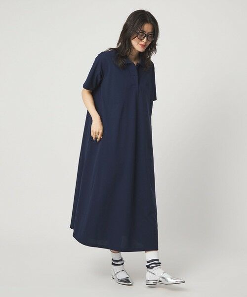 green label relaxing / グリーンレーベル リラクシング ロング・マキシ丈ワンピース | 【別注】＜LACOSTE＞ポロドレス | 詳細12