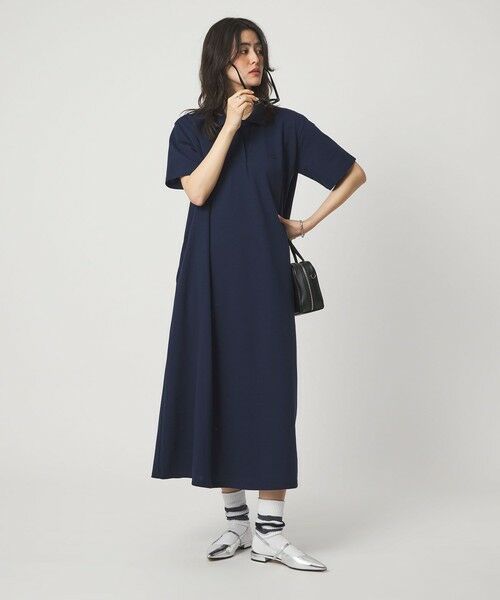 green label relaxing / グリーンレーベル リラクシング ロング・マキシ丈ワンピース | 【別注】＜LACOSTE＞ポロドレス | 詳細13