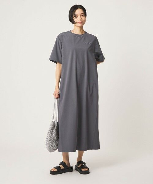 green label relaxing / グリーンレーベル リラクシング ロング・マキシ丈ワンピース | 【別注】＜Marmot＞ショートスリーブ ワンピース | 詳細12