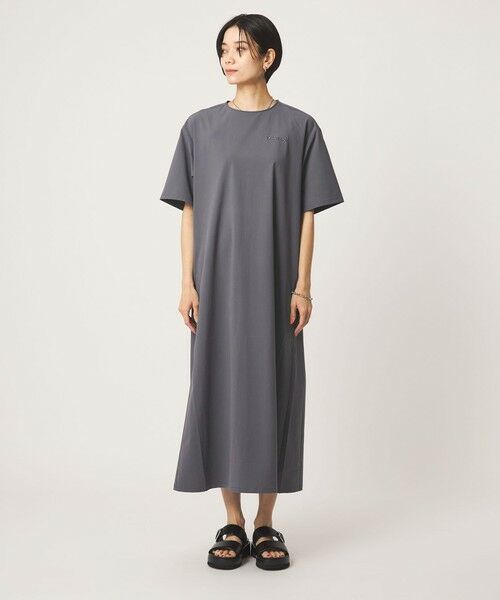 green label relaxing / グリーンレーベル リラクシング ロング・マキシ丈ワンピース | 【別注】＜Marmot＞ショートスリーブ ワンピース | 詳細15