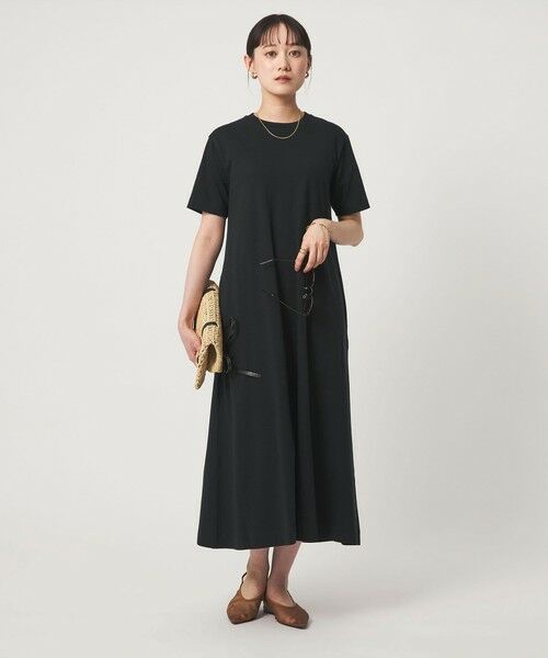 green label relaxing / グリーンレーベル リラクシング ロング・マキシ丈ワンピース | 【別注】＜Champion＞ショートスリーブ フレア Tシャツ ワンピース | 詳細1