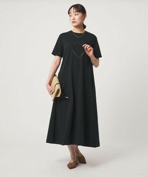 green label relaxing / グリーンレーベル リラクシング ロング・マキシ丈ワンピース | 【別注】＜Champion＞ショートスリーブ フレア Tシャツ ワンピース | 詳細2