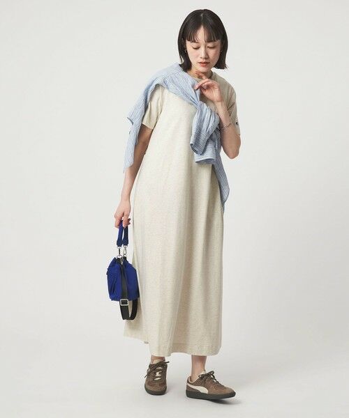 green label relaxing / グリーンレーベル リラクシング ロング・マキシ丈ワンピース | 【別注】＜Champion＞ショートスリーブ フレア Tシャツ ワンピース | 詳細12